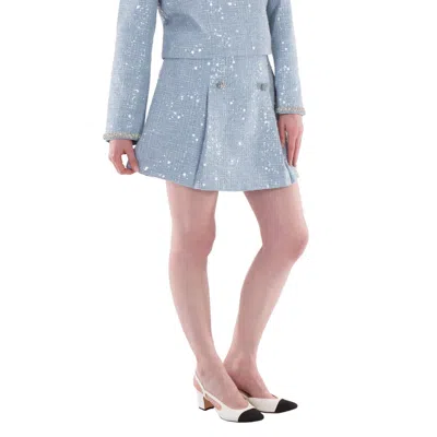 Self-portrait Self Portrait Sequin Boucle Mini Skirt