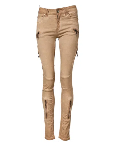 Plein Sud Cotton Mid Waist Skinny Blue Women's Jeans