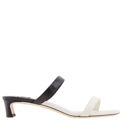 Jimmy Choo Kyda Bicolor Dual-band Slide Sandals