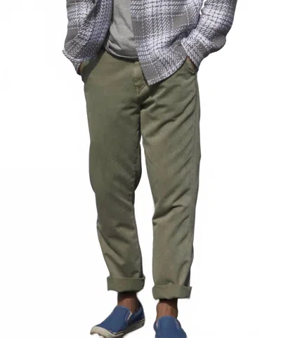 Outerknown Men's Nomad Chino In Faded Olive In Yellow