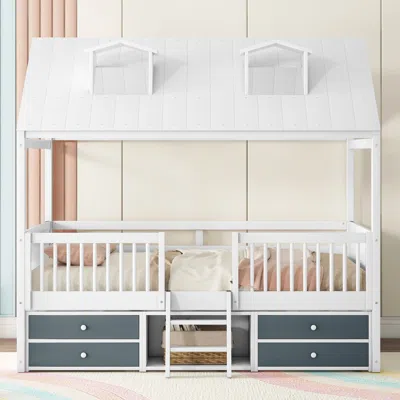 Streamdale Furniture Streamdale Full Size Wood Bed House Bed Frame