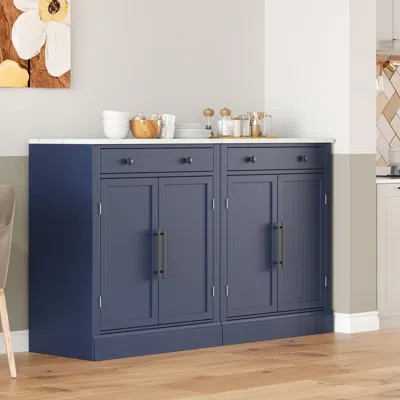 Streamdale Furniture Streamdale Freestanding Kitchen Pantry/buffet - Set Of 2