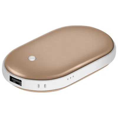 Global Bazaar 5000mah Portable Hand Warmer & Power Bank - Rechargeable, Double-sided Heating, Pocket Size