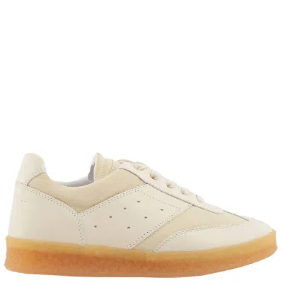 Mm6 Maison Margiela Panelled Low-top Court Sneakers