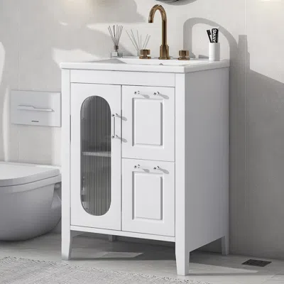 Streamdale Furniture Streamdale 24" Bathroom Vanity With Sink & Drawers