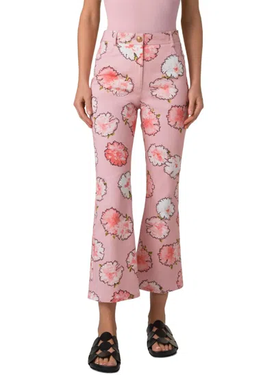 Akris Punto Cali Pant In Pink Multi In Pink