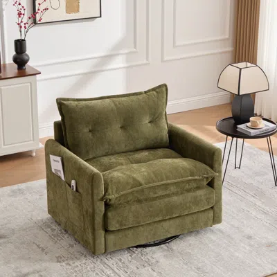 Streamdale Furniture Streamdale Swivel Barrel Accent Chair - Mid Century Modern