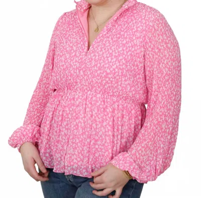 Cras Bina Long Sleeve Blouse In Pink In Pink