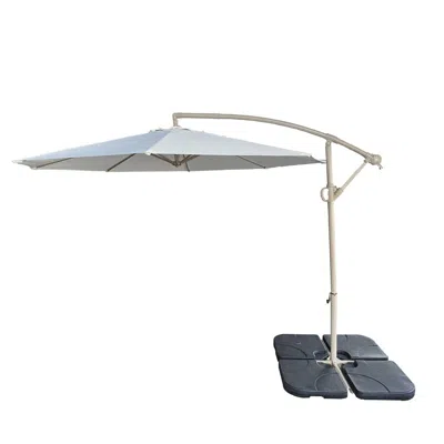 Streamdale Furniture Streamdale 10ft Offset Patio Umbrella (beige)