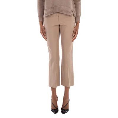 Max Mara Velvet Effect Pants With Straight Fit