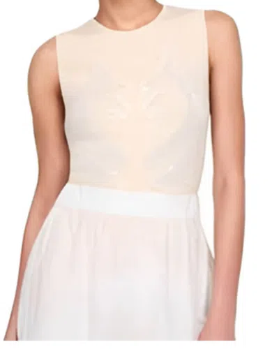Marie Oliver Melba Jacquard Knit Tank Top In Opal
