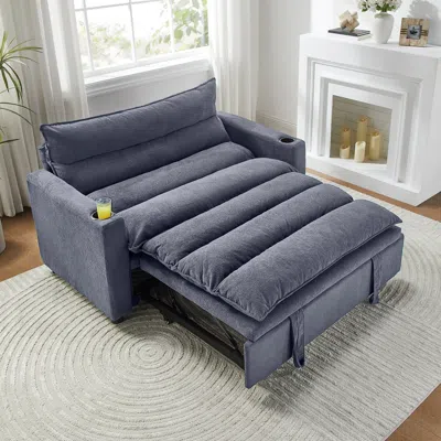 Streamdale Furniture Streamdale Convertible Velvet Sofa Bed - 3-in-1 Sleeper Couch