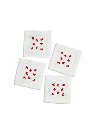 Tiramisu Dapper Bow Tie Bliss Cocktail Napkins In Multi