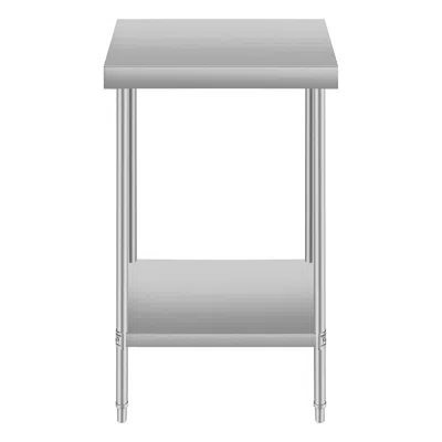 Streamdale Furniture Streamdale 24" Stainless Steel Kitchen Prep Table W/ Shelf