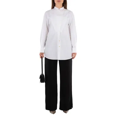 Jil Sander Ladies Black Elasticated-waist Palazzo Trousers, Brand Size 34 (us Size 2) In Black