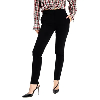Moschino Black Straight Trousers In Black