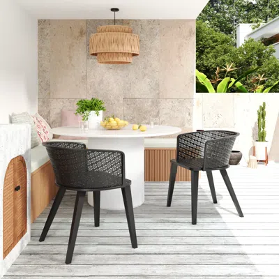 Streamdale Furniture Streamdale Milan Outdoor Dining Chair (set Of 2)