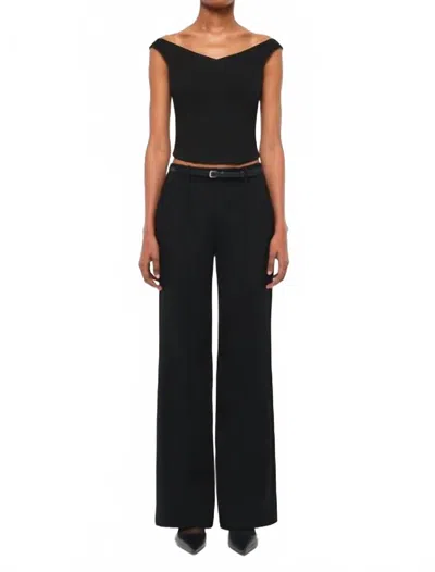 Simkhai Ansel Flared Trouser In Black In Black
