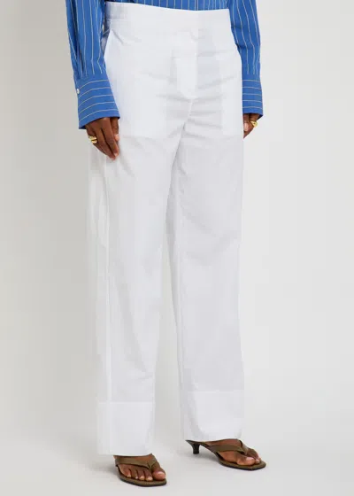 Totême Toteme Straight-leg Cotton Trousers