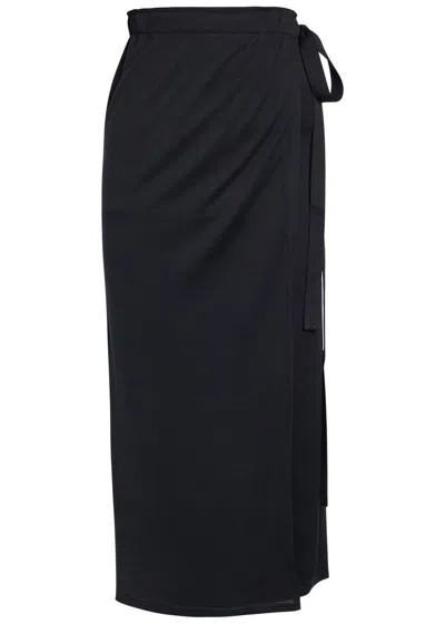 Totême Toteme Silk-blend Midi Wrap Skirt