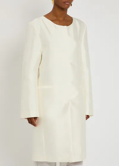 Totême Toteme Silk-taffeta Coat In White