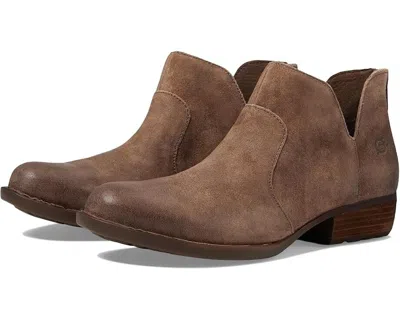 Bã¸rn Born Kerri D89955 Boots Women's Us 8 Taupe Leather Cutout Ankle Bootie Fzp369
