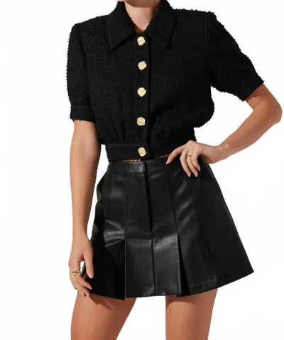 Astr The Labelbronwyn Cropped Jacket In Black