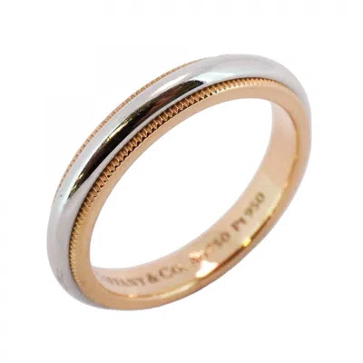 Pre-owned Tiffany & Co Pink Gold (18k) Platinum 950 Band Ring ()