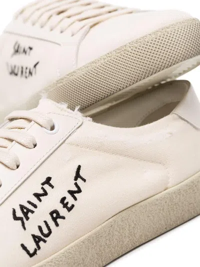 Saint Laurent Court Sl/06 Canvas Sneakers