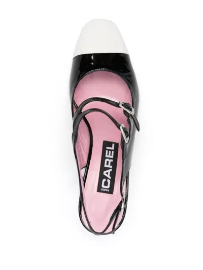 Carel Paris Papaya Patent Leather Slingback Pumps
