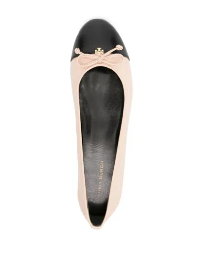 Tory Burch Cap-toe Leather Ballets