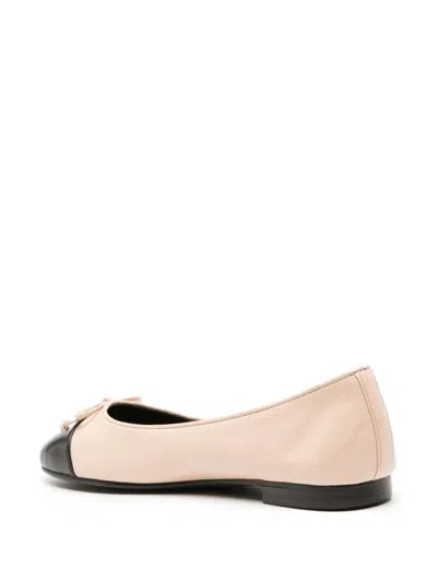 Tory Burch Cap-toe Leather Ballets