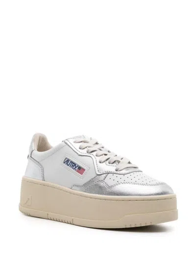 Autry Platform Low Leather Sneakers