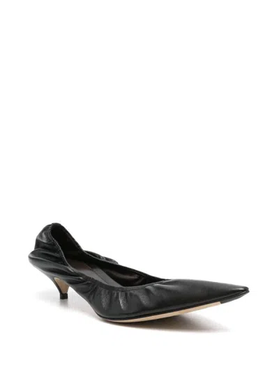 The Row Uxor Leather Pumps