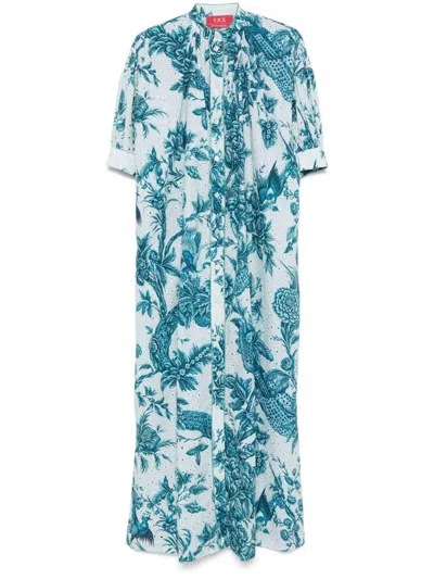 F.r.s For Restless Sleepers F.r.s. - For Restless Sleepers Printed Cotton Maxi Dress