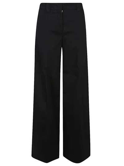 The Latest Alma Cotton Trousers In Black