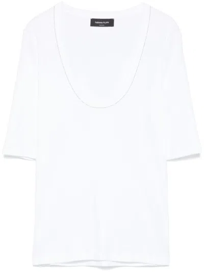 Fabiana Filippi Cotton T-shirt In White
