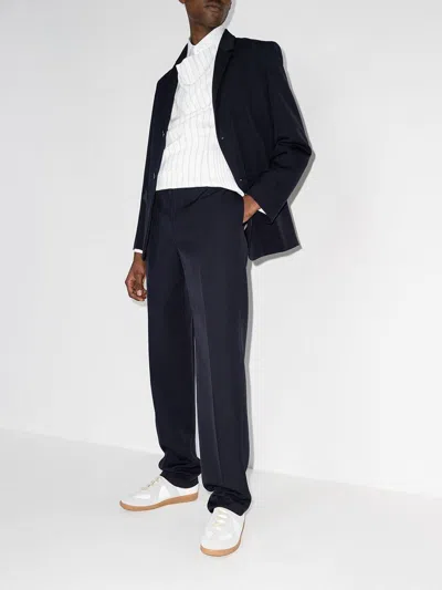 Maison Margiela Off White Leather And Grey Suede Replica Sneakers