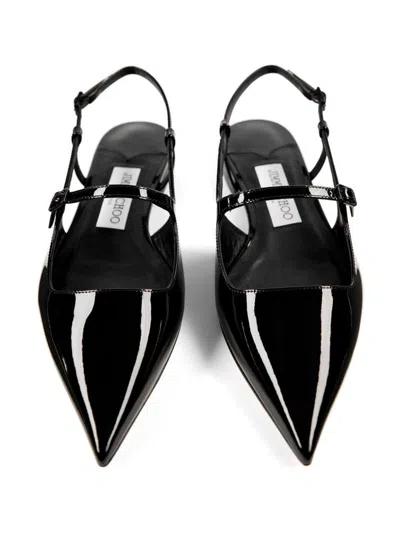 Jimmy Choo Didi Patent Leather Ballets In Black