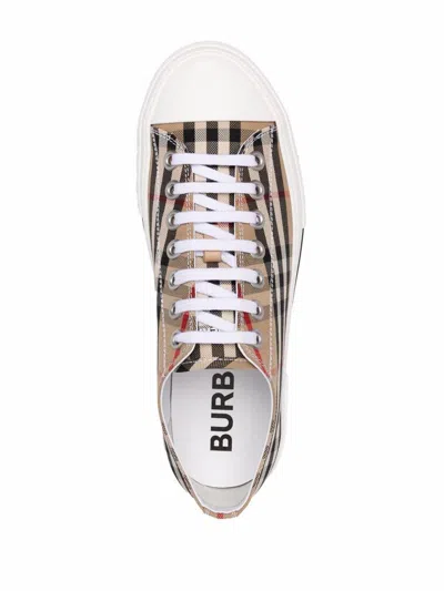Burberry Check Cotton Sneakers
