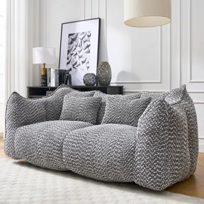Streamdale Furniture Streamdale Soft Beanbag Chair - High Resilience Foam Core