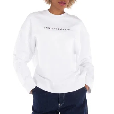 Stella Mccartney Logo-print Crew Neck Cotton Sweatshirt