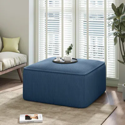 Streamdale Furniture Streamdale Upholstered Square Ottoman