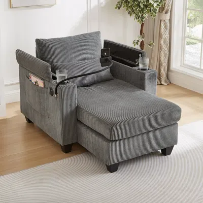 Streamdale Furniture Streamdale Convertible Sleeper Sofa With Usb & Storage