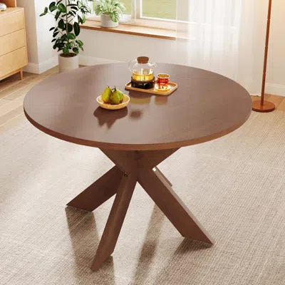 Streamdale Furniture Streamdale Round Dining Table Modern Farmhouse Kitchen Table