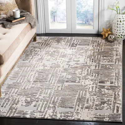 Safavieh Vogue Machine Made Area Rug, Grey / Cream Contemporary Style