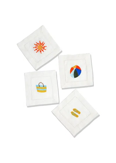 Tiramisu Set Of 4 Summer Breeze Cocktail Napkins