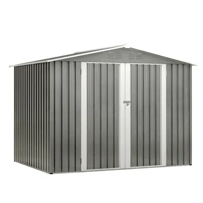 Streamdale Furniture Streamdale 8x6 Ft Outdoor Storage Shed With Metal Foundation