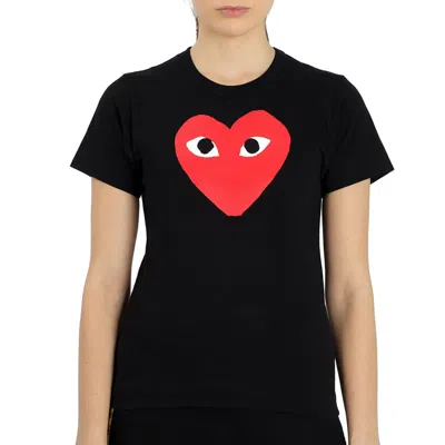 Comme Des Garçons Comme Des Garcons Ladies Short-sleeve Big Heart Print T-shirt