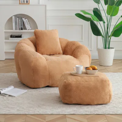 Streamdale Furniture Streamdale Giant Faux Fur Bean Bag Chair With Filler